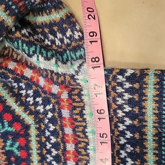 J. Crew Size S Fair Isle Puff Sleeve Crewneck Sweater, Gently Used Condition - Picture 8 of 12